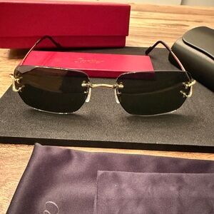 *AUTHENTIC* CARTIER METAL RIMLESS SUNWEAR